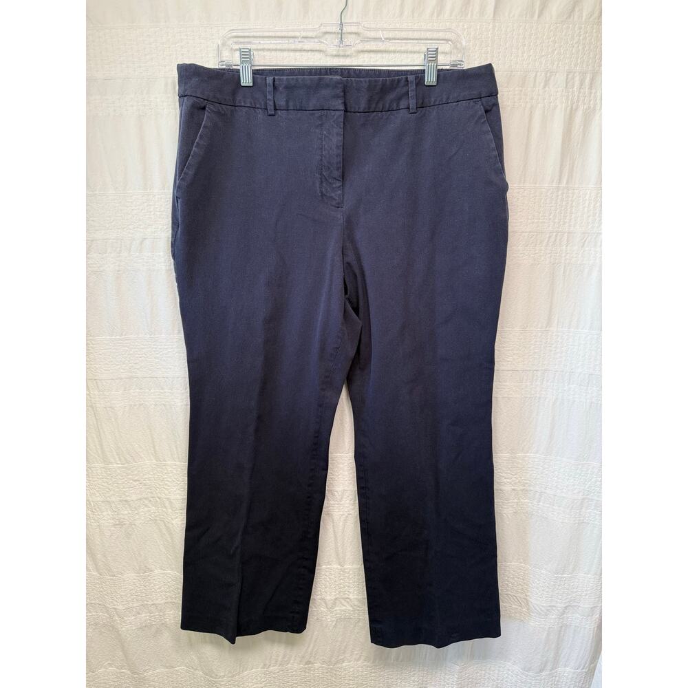 Talbots Newport Curvy Pants, Navy Blue, Size 16P Career Classic